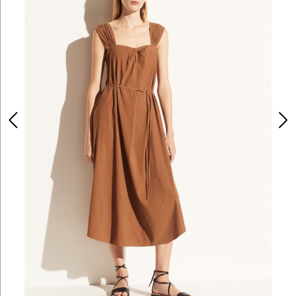 Vince Poet Strap Knot Front Dress